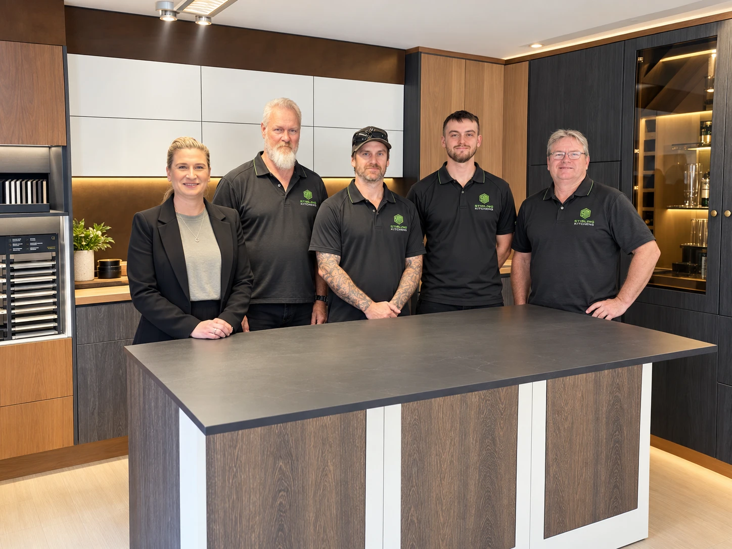 The Stirling Kitchens team in the our workshop